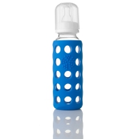 Biberon en verre Weego 260 ml - bleu océan